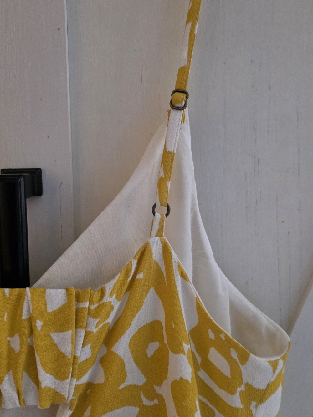 Maeve By Anthropologie Yellow & White Abstract Wide-Leg Jumpsuit - Picture 7 of 7